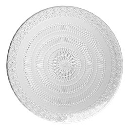Avet Plato Llano 28.4 cm, 6 Unidades, Diseño Marroquí Colección Magreb, Cristal con Relieve Exterior